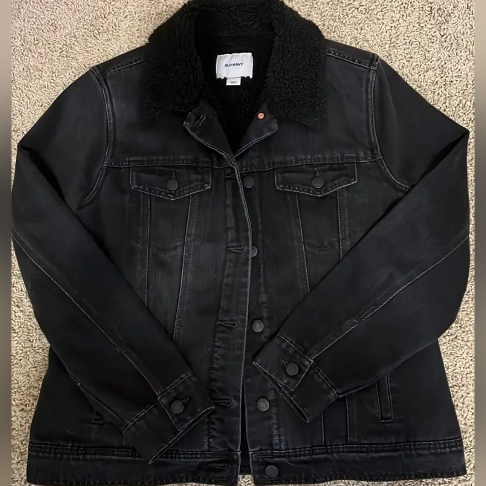 Black Fur Jean Jacket